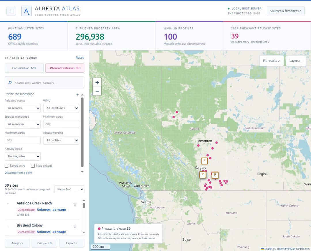 Alberta Atlas screenshot 1